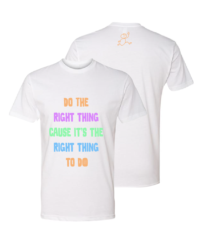 Good News Only "Do The Right Thing" T-Shirt - White