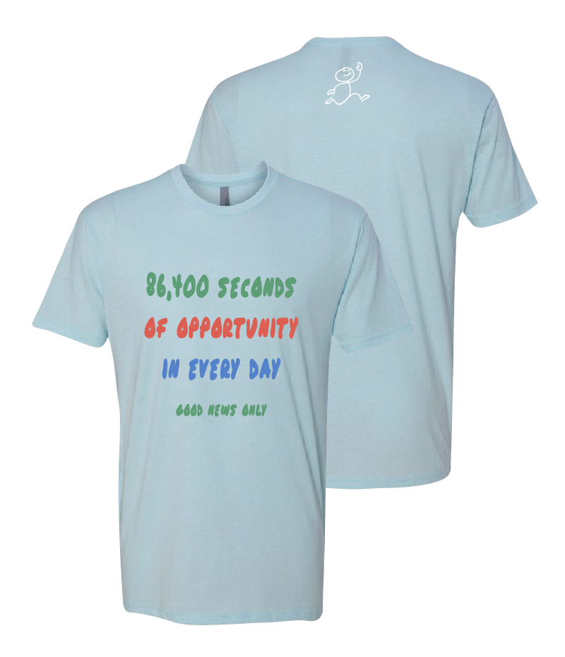 Blue Good News Only T-Shirt