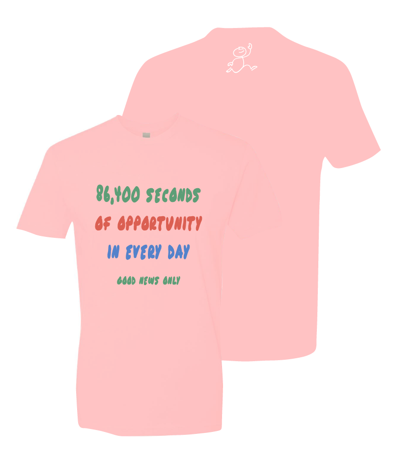 Light Pink Good News Only T-Shirt