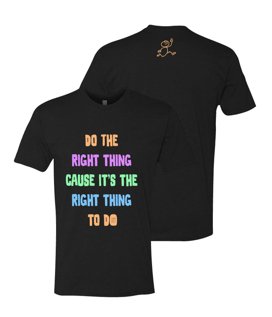 Good News Only "Do The Right Thing" T-Shirt - Black