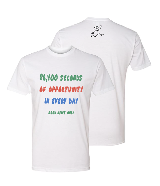 White Good News Only T-Shirt